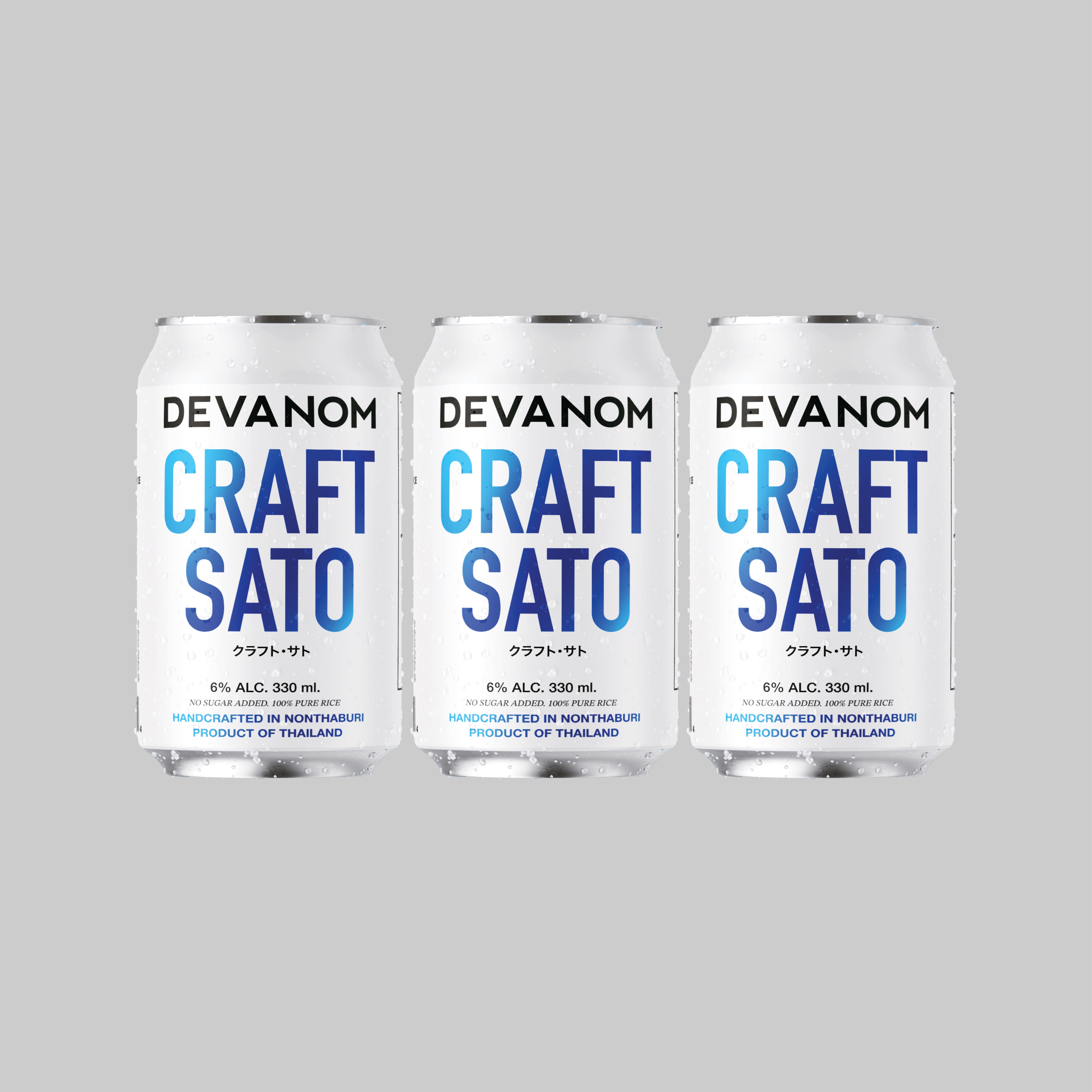 Devanom Original Thai Craft Sato Can 330ml 6.0% (Pack of 3) - Time2Drink
